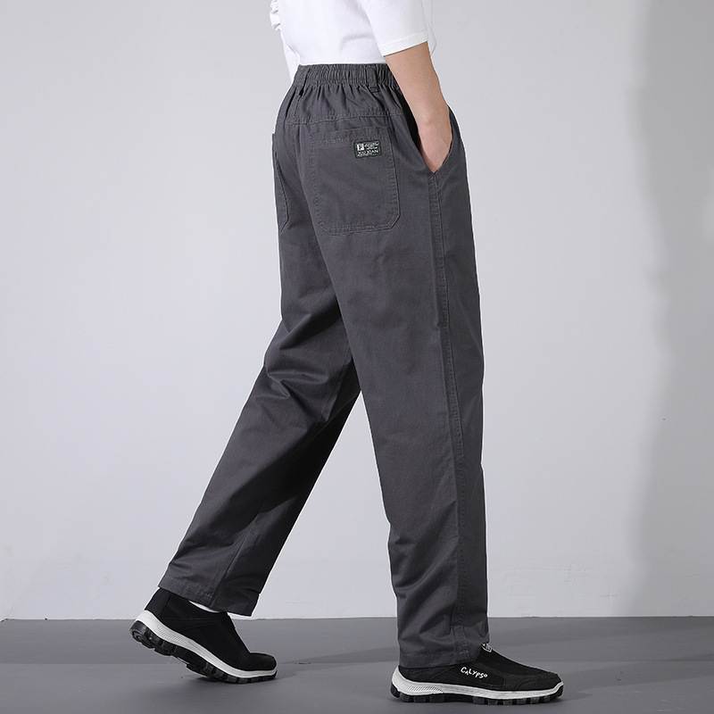 M-6XL Primăvara și Toamna Pantaloni Casual Bărbați Pantaloni Lejeri Toamna plus Dimensiune Pantaloni Lejeri Drepți Tooling Bumbac Pantaloni Bărbați
