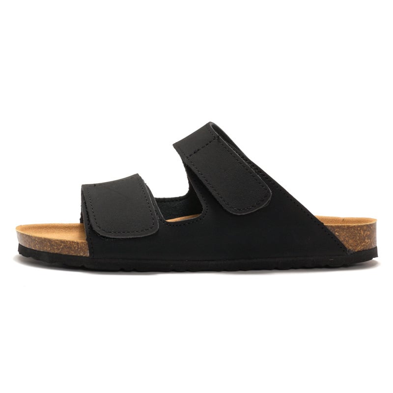 RUIZUSTOCK Wise Foot férfi parafa papucs, divatos, diák, egyszavas papucs, dupla pántos, férfi strandcipő, matt bőr