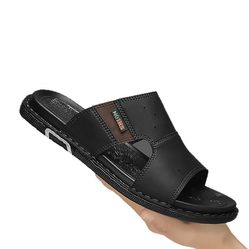 Férfi szandálok, lélegző, nyitott orrú, kültéri, strand, divatos, lapos cipők, nyári, hétköznapi szandálok