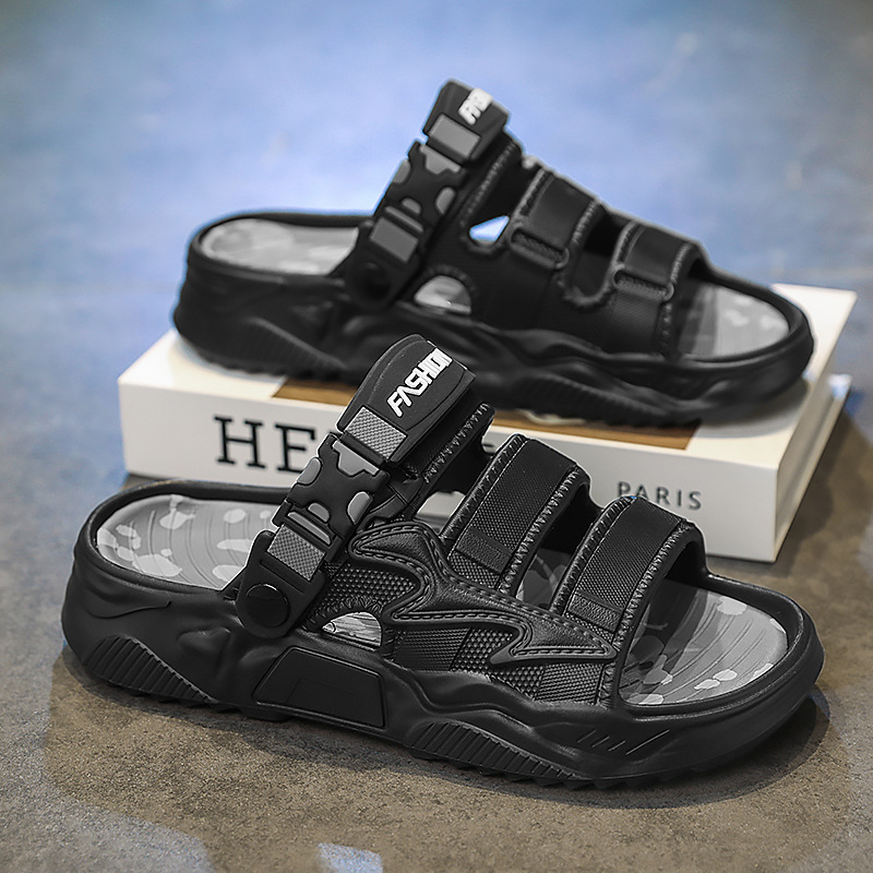 Παντόφλες καρύδας διασυνοριακές, καλοκαιρινές ανδρικές παντόφλες για υπαίθριες δραστηριότητες, μοντέρνα σανδάλια πλατφόρμας μάρκας, ανδρικά παπούτσια για υπαίθριες δραστηριότητες, αθλητικά, αναψυχή, παραλία