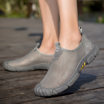 Sandale sport casual ușoare cu goluri, cu plasă de pânză, pentru bărbați, de vară, cu vârfuri în aer liber, sport, casual, pantofi de zi cu zi