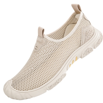 Sandale sport casual ușoare cu goluri, cu plasă de pânză, pentru bărbați, de vară, cu vârfuri în aer liber, sport, casual, pantofi de zi cu zi