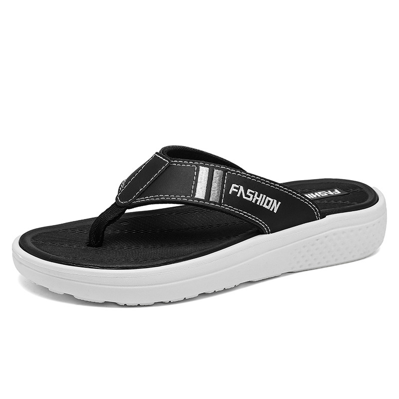 Flip-flops pentru bărbați noi, Flip-flops pentru bărbați, Jos înalt, Antiderapant, Talpă groasă, Îmbrăcăminte exterioară care crește în înălțime, Flip-flops vietnamezi ușori pentru plajă pentru bărbați