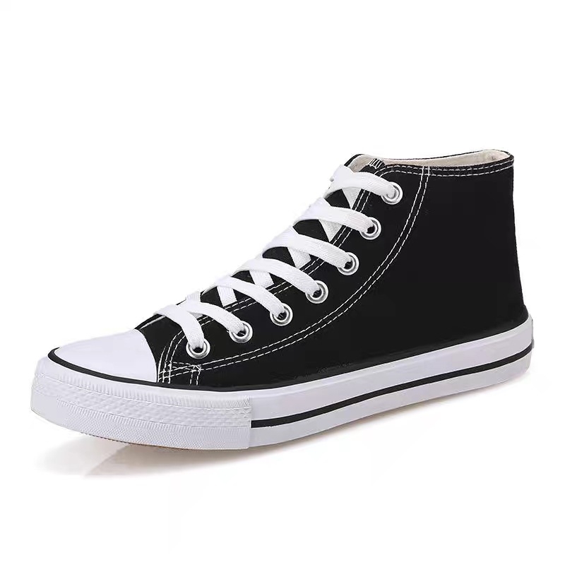 Augstas audekla kurpes vīriešiem un sievietēm, pāriem, studentiem, korejiešu stila daudzpusīgi ikdienas apavi, plakanas kurpes, baltas kurpes, klasiskas daudzpusīgas kurpes D02