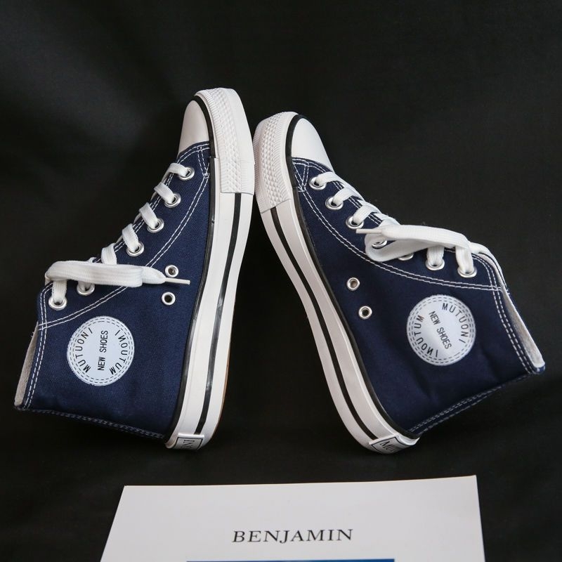 Augstas audekla kurpes vīriešiem un sievietēm, pāriem, studentiem, korejiešu stila daudzpusīgi ikdienas apavi, plakanas kurpes, baltas kurpes, klasiskas daudzpusīgas kurpes D02