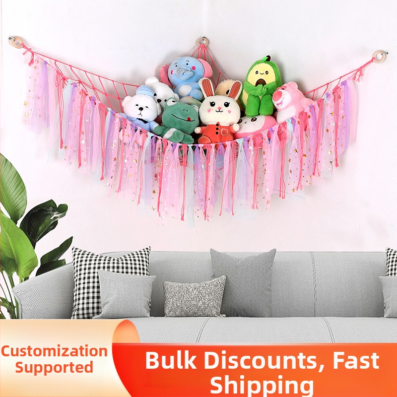 Ääreäärisega paelast puuvillast köiest nukuvõrgust tasku käsitsi kootud paelast kolmnurkse võrgust tasku hoiuvõrgust tasku puuvillast köiest seinale riputatav võrkkiik