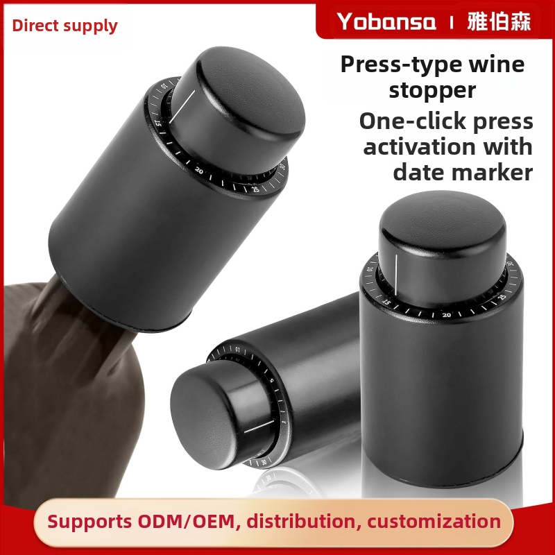 Piiriülene kuumalt müüdav pressitüüpi punase veini kork šampanjakork vaakumveinikork skaalaga värskelt säiliv kork punase veini pudeli tihendaja veinikork