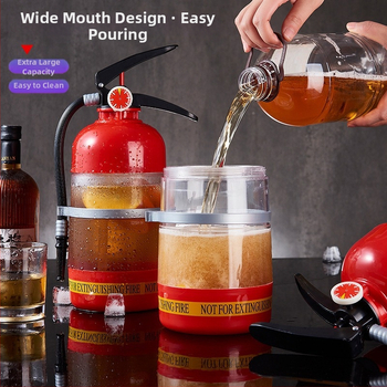 Grynasis raudonas kūrybinis alaus statinės rankinis slėgio gesintuvas vyno patranka alaus aparatas gėrimų statinė vyno dozatorius mini vandens dozatorius