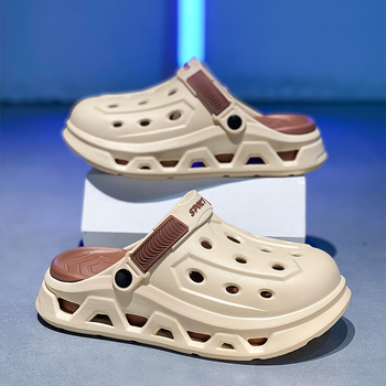 Croc Shoes Ανδρικά Καλοκαιρινά Εξωτερικά Παπούτσια Αντιολισθητικά, Ανθεκτικά στη Φθορά, Παντόφλες Δύο Φορεμάτων με Δάχτυλα-Δάχτυλα, Αγόρια, Υπαίθρια Οδήγηση, Παραθαλάσσια Σανδάλια