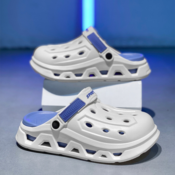 Croc Shoes Ανδρικά Καλοκαιρινά Εξωτερικά Παπούτσια Αντιολισθητικά, Ανθεκτικά στη Φθορά, Παντόφλες Δύο Φορεμάτων με Δάχτυλα-Δάχτυλα, Αγόρια, Υπαίθρια Οδήγηση, Παραθαλάσσια Σανδάλια
