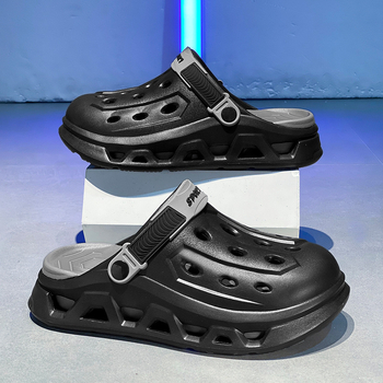 Croc Shoes Ανδρικά Καλοκαιρινά Εξωτερικά Παπούτσια Αντιολισθητικά, Ανθεκτικά στη Φθορά, Παντόφλες Δύο Φορεμάτων με Δάχτυλα-Δάχτυλα, Αγόρια, Υπαίθρια Οδήγηση, Παραθαλάσσια Σανδάλια