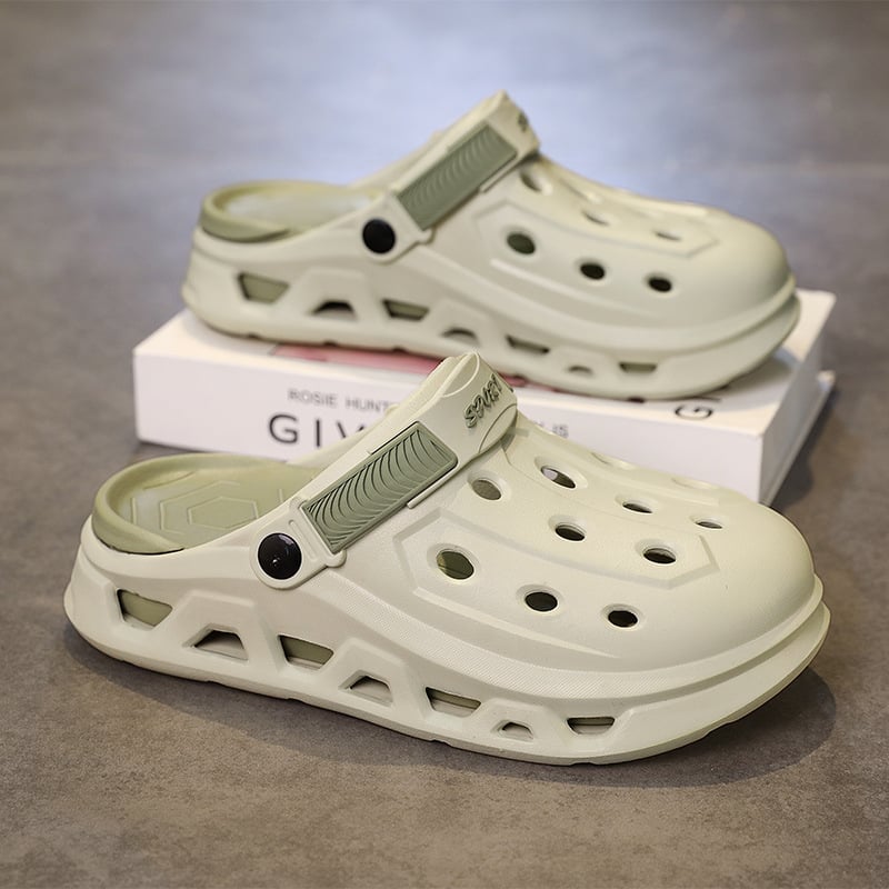 Croc apavi vīriešu vasaras virsdrēbes neslīdošas nodilumizturīgas divu valkāšanas čības no vienas kājas uz otru zēnu āra braukšanas pludmales sandales pie jūras