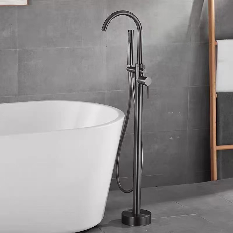 Grindų vonios maišytuvas vario kolonėlės vonios maišytuvas namams, viešbučiui, karšto ir šalto vandens automatinio valdymo gamyklos didmeninės prekybos maišytuvas