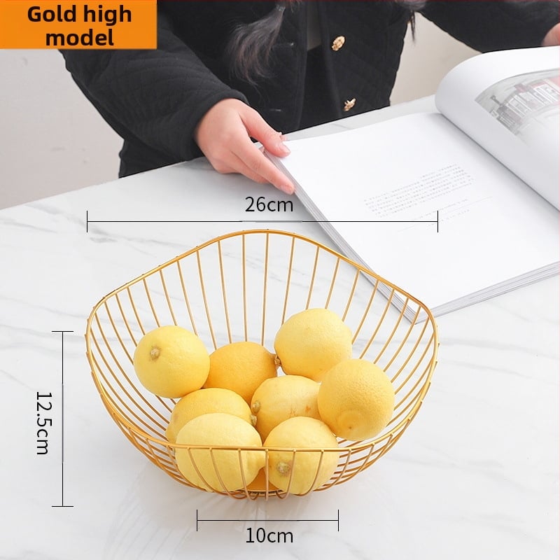 „Nordic Ins“ stiliaus namų vaisių krepšelis, svetainė, kavos staliukas, vaisių padėklas, namų apyvokos reikmenys, modernus, paprastas, kūrybingas užkandžių laikymo krepšelis