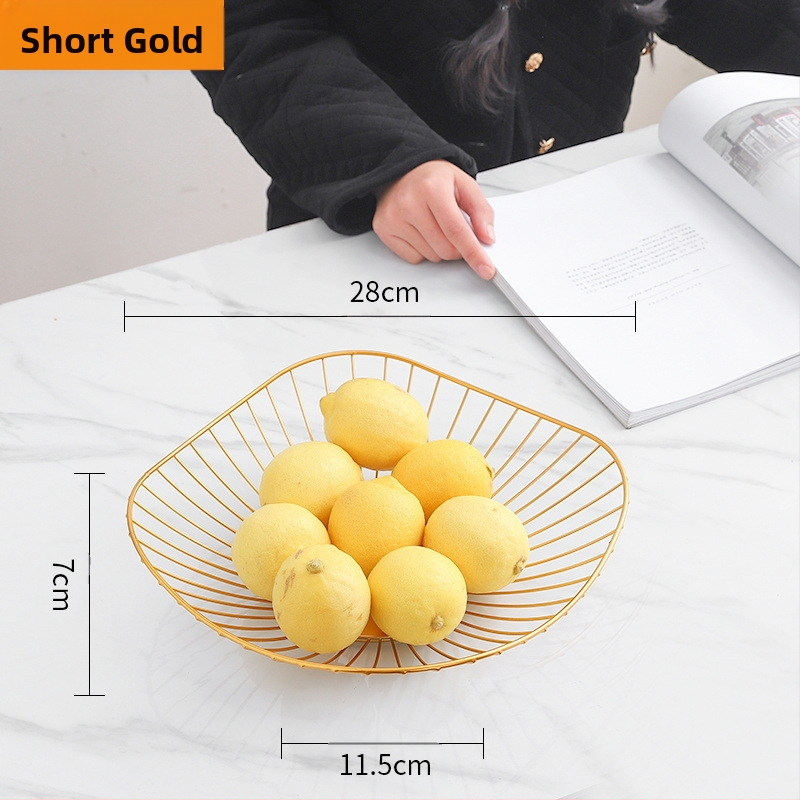 „Nordic Ins“ stiliaus namų vaisių krepšelis, svetainė, kavos staliukas, vaisių padėklas, namų apyvokos reikmenys, modernus, paprastas, kūrybingas užkandžių laikymo krepšelis