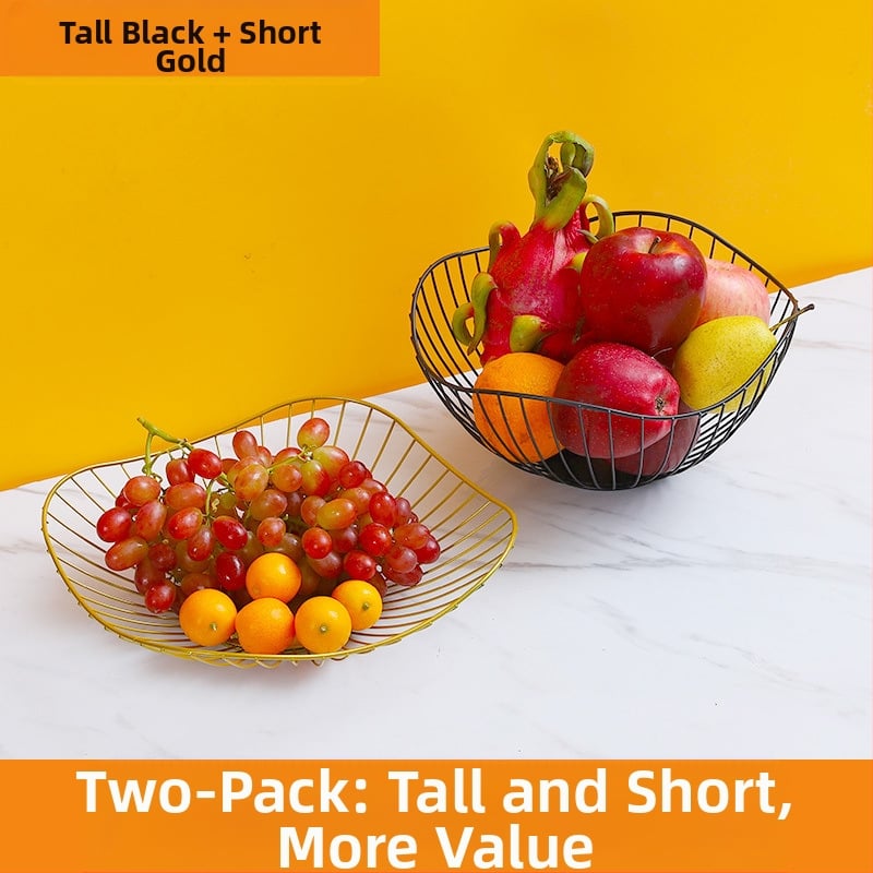 „Nordic Ins“ stiliaus namų vaisių krepšelis, svetainė, kavos staliukas, vaisių padėklas, namų apyvokos reikmenys, modernus, paprastas, kūrybingas užkandžių laikymo krepšelis