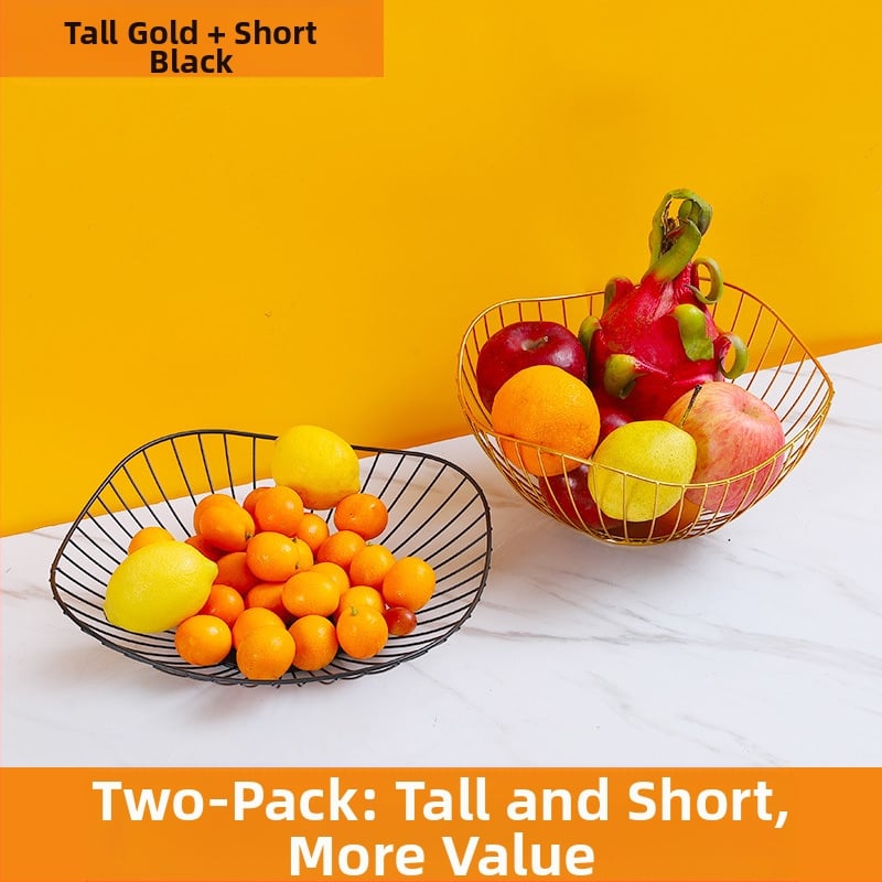 „Nordic Ins“ stiliaus namų vaisių krepšelis, svetainė, kavos staliukas, vaisių padėklas, namų apyvokos reikmenys, modernus, paprastas, kūrybingas užkandžių laikymo krepšelis