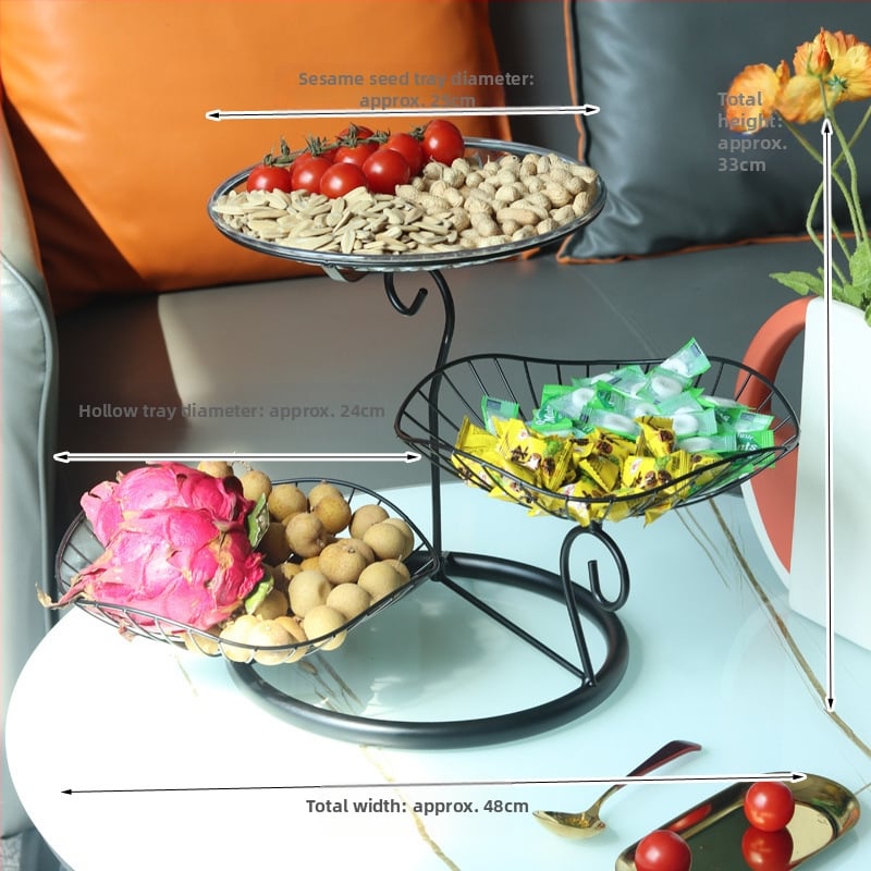 „Nordic Ins“ stiliaus namų vaisių krepšelis, svetainė, kavos staliukas, vaisių padėklas, namų apyvokos reikmenys, modernus, paprastas, kūrybingas užkandžių laikymo krepšelis