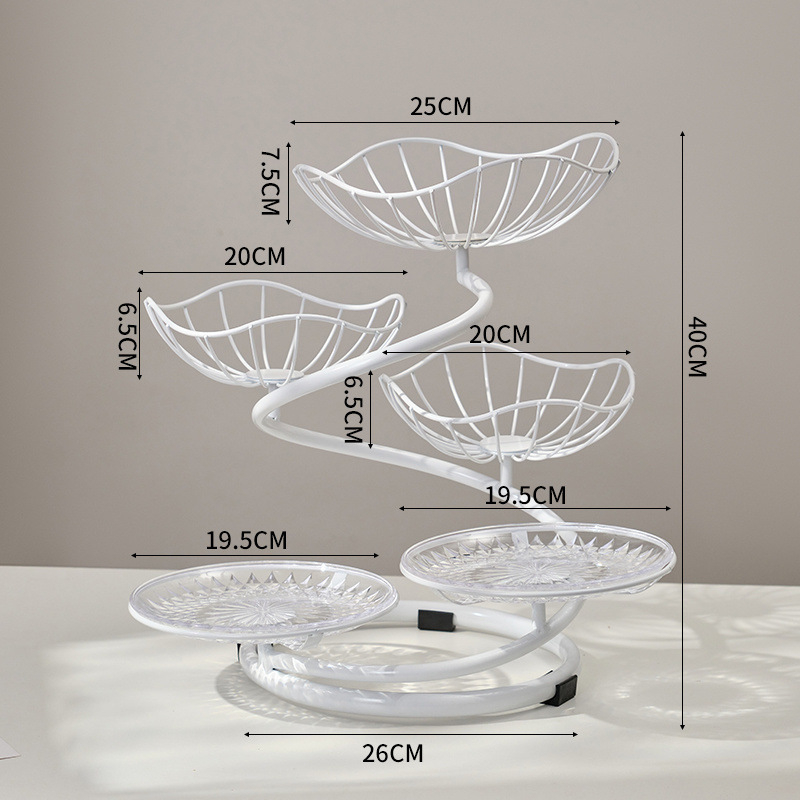 „Nordic Ins“ stiliaus namų vaisių krepšelis, svetainė, kavos staliukas, vaisių padėklas, namų apyvokos reikmenys, modernus, paprastas, kūrybingas užkandžių laikymo krepšelis