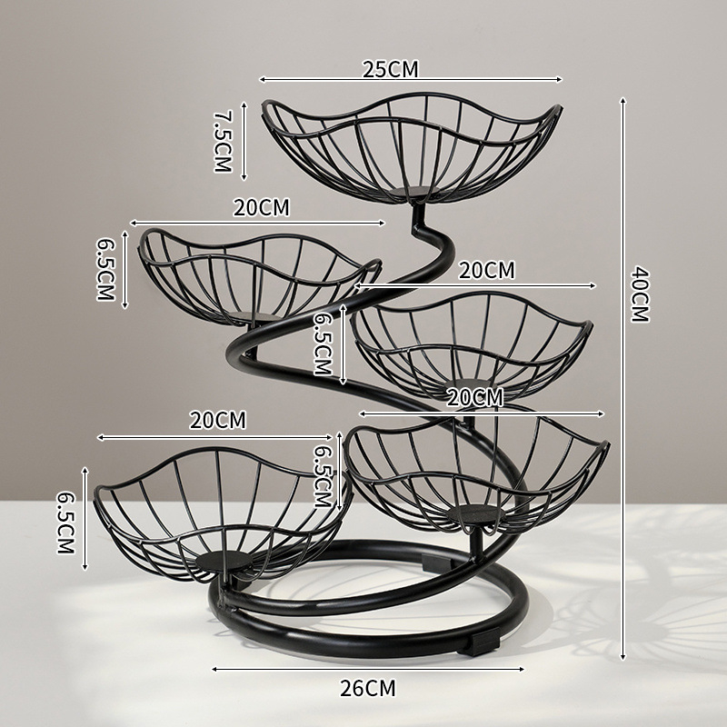 „Nordic Ins“ stiliaus namų vaisių krepšelis, svetainė, kavos staliukas, vaisių padėklas, namų apyvokos reikmenys, modernus, paprastas, kūrybingas užkandžių laikymo krepšelis