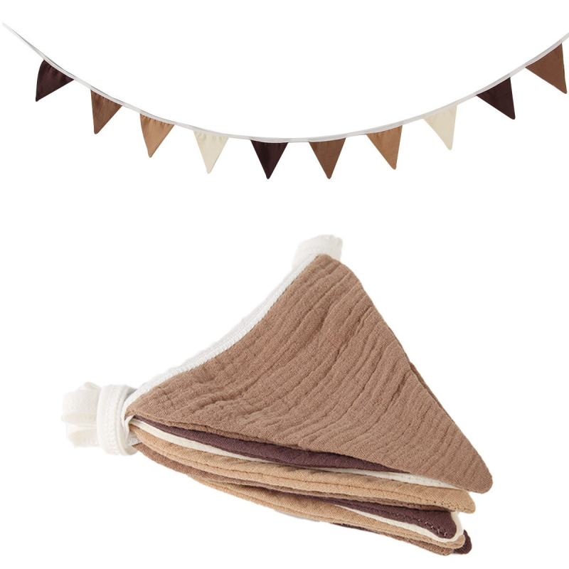 Spalvinga medvilninė vėliavėlė vaikų kambariui, gimtadienio vakarėliui, europietiška ir amerikietiška sienų dekoracija, darželio vimpelo išdėstymas