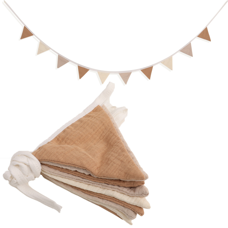 Spalvinga medvilninė vėliavėlė vaikų kambariui, gimtadienio vakarėliui, europietiška ir amerikietiška sienų dekoracija, darželio vimpelo išdėstymas