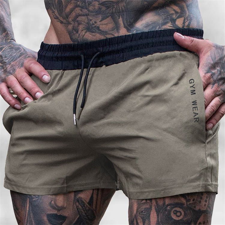 Pantaloni sport trei sferturi pantaloni elastici subțiri pentru bărbați pantaloni scurți de maraton pentru alergare respirabili pantaloni de antrenament pentru sală de gimnastică