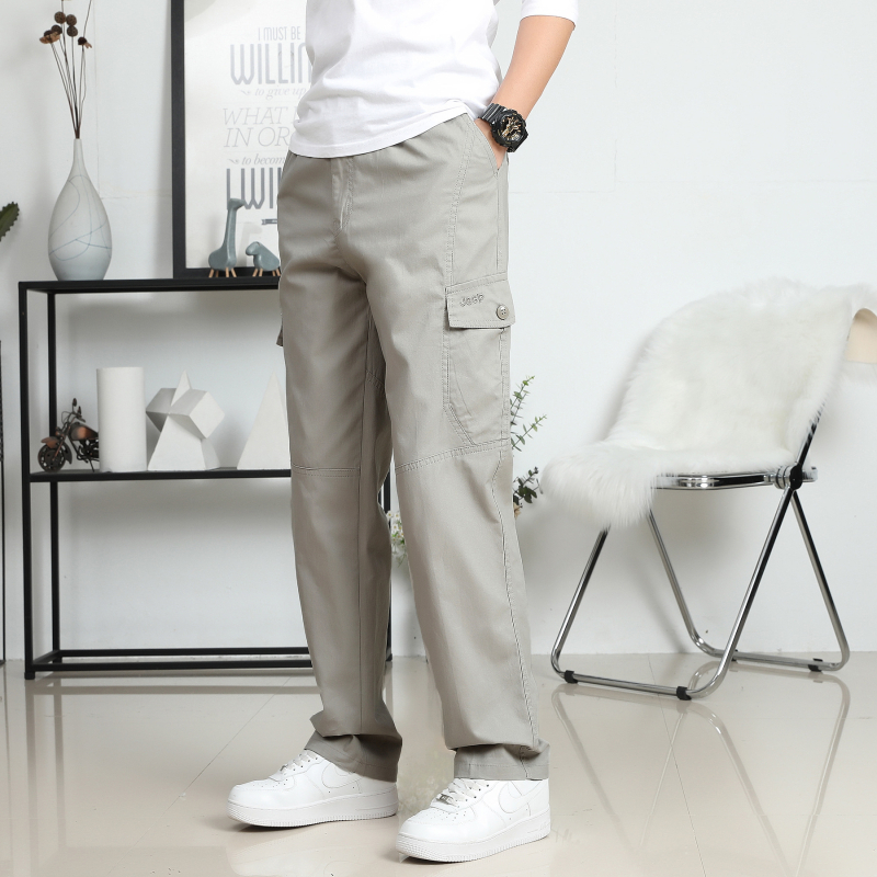 Pantaloni sport bărbați, pantaloni scurți de bumbac pur, stil casual, stil de primăvară și toamnă, stil de salopetă, stil de bărbați ...