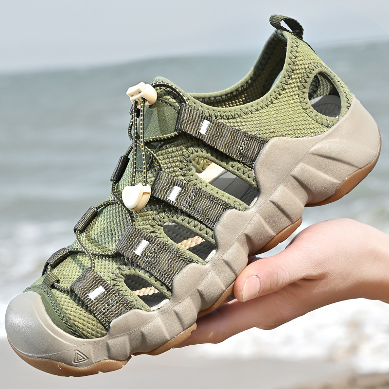 36–46 Vyriški ir moteriški vasariniai „Baotou“ sandalai, plius dydžio, lauko, neslystantys, laisvalaikio batai, skirti prekybai, laisvalaikio batai.