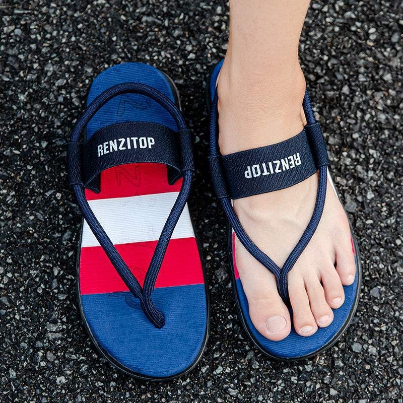 Muške sandale, ljetne, vanjske, dvostruke namjene, ležerne, neklizajuće, za vožnju, na plažu, personalizirane japanke, vanjske cipele, otporne na habanje