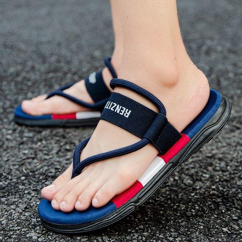 Muške sandale, ljetne, vanjske, dvostruke namjene, ležerne, neklizajuće, za vožnju, na plažu, personalizirane japanke, vanjske cipele, otporne na habanje