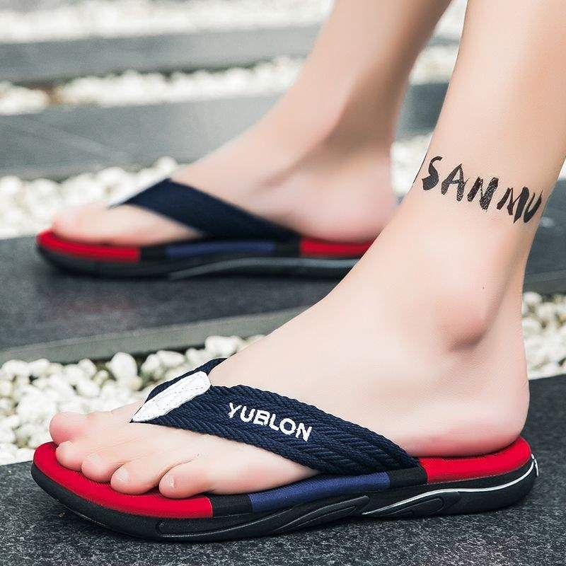 Muške sandale, ljetne, vanjske, dvostruke namjene, ležerne, neklizajuće, za vožnju, na plažu, personalizirane japanke, vanjske cipele, otporne na habanje