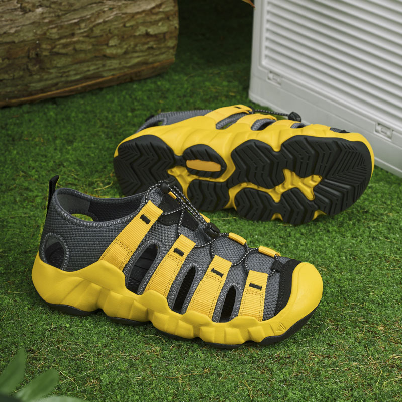 Poros stiliaus Baotou paplūdimio batai, tuščiaviduriai, kvėpuojantys klumpės, minkštapadiai moteriški batai, neslystantys upių batai, vyriškos basutės