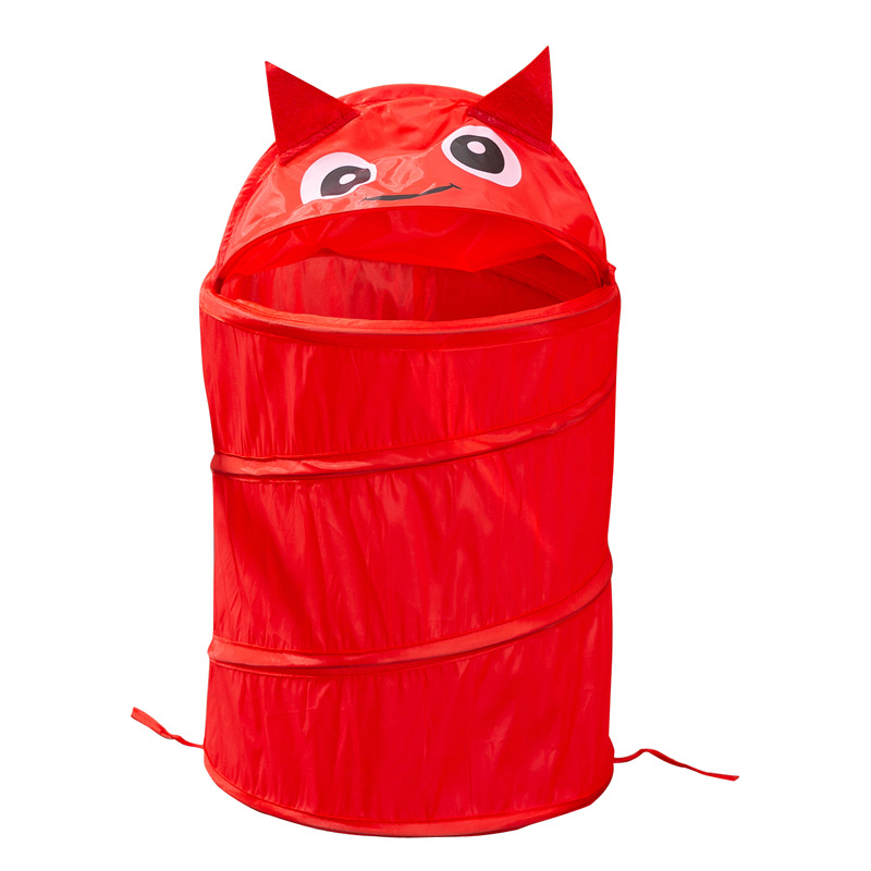 Sulankstomas paprastas animacinių filmukų drabužių krepšelis, tarpvalstybinis sandėliavimo statinės didmeninė prekyba vaikų žaislais, mieli gyvūnų serijos laikymo krepšelis