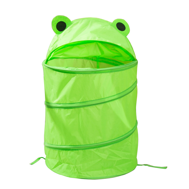 Sulankstomas paprastas animacinių filmukų drabužių krepšelis, tarpvalstybinis sandėliavimo statinės didmeninė prekyba vaikų žaislais, mieli gyvūnų serijos laikymo krepšelis