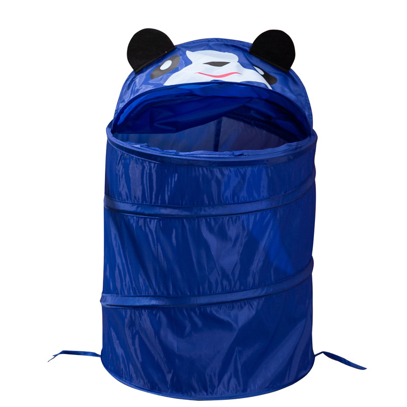 Sulankstomas paprastas animacinių filmukų drabužių krepšelis, tarpvalstybinis sandėliavimo statinės didmeninė prekyba vaikų žaislais, mieli gyvūnų serijos laikymo krepšelis