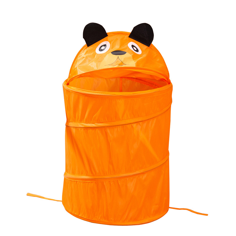 Sulankstomas paprastas animacinių filmukų drabužių krepšelis, tarpvalstybinis sandėliavimo statinės didmeninė prekyba vaikų žaislais, mieli gyvūnų serijos laikymo krepšelis