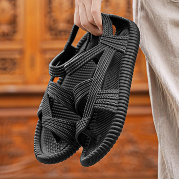 Vasarinės retro etninės vietnamiečių basutės vyrams ir moterims, plius dydžio, tarpvalstybinės kūrybinės kompiliacijos poroms, paplūdimio basutės poroms, šiaudiniai batai