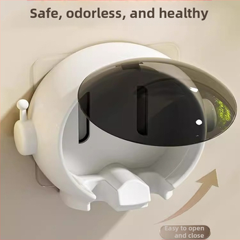 Dantų šepetėlių stovas, montuojamas ant sienos, be perforatorių, animacinis, tualeto, vonios kambario, elektrinių dantų šepetėlių sieninis stovas