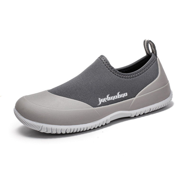 Cross-Border uued pruunid meeste lühikese tekiga kingad, moodsad kummikud, veekindlad ja libisemiskindlad veekingad, kahlamiskingad, kummikud meestele