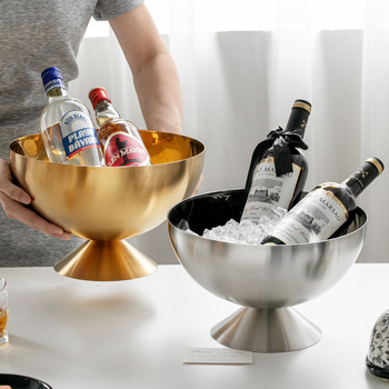 „Crossborder“ nerūdijančio plieno šampano dubenėlis, ledo kibirėlis, baras, ledo kubeliai, ledas, vynas, alus, raudonasis vynas, ledo kubeliai, ledo kibirėlis, punšo dubenėlis