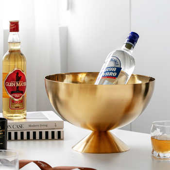 „Crossborder“ nerūdijančio plieno šampano dubenėlis, ledo kibirėlis, baras, ledo kubeliai, ledas, vynas, alus, raudonasis vynas, ledo kubeliai, ledo kibirėlis, punšo dubenėlis