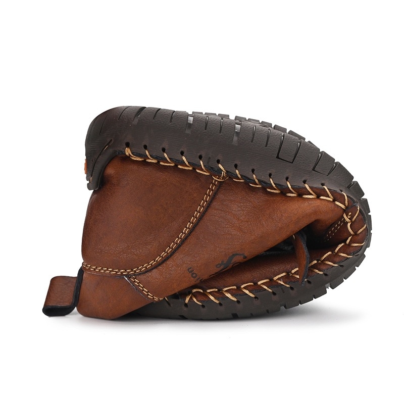 Crossborder Explosions nahksaapad meestele sügis- ja talvesaapad, uued pluss-suuruses kõrge säärega poolsaapad, fliisvoodriga soojad lumesaapad, Briti stiilis Martini saapad