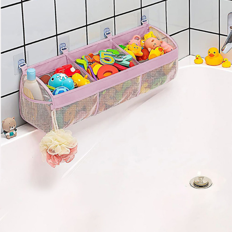 Duoge Classified laste vannitoa mänguasjade hoiukott beebi vannitoa seinale riputatav kott hingav lekkiv võrkkott temu