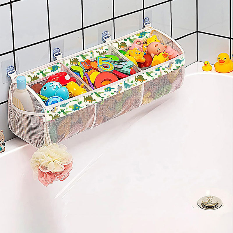 Duoge Classified laste vannitoa mänguasjade hoiukott beebi vannitoa seinale riputatav kott hingav lekkiv võrkkott temu