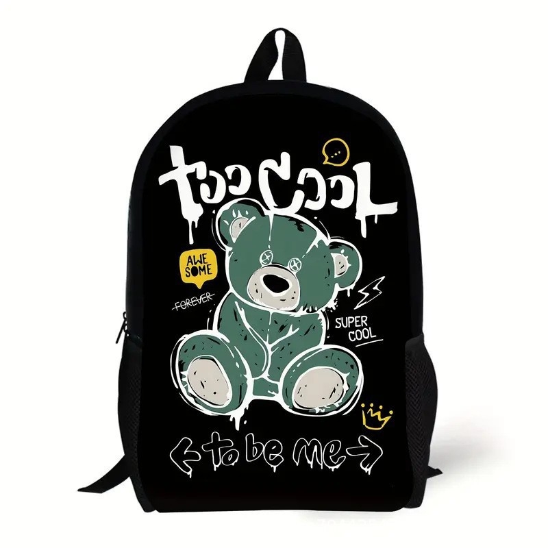 Piiriülesed koomiksiteemalised lahedad karudega laste koolikotid, algkooliõpilaste seljakotid, hingavad nailonist seljakotid ja muud