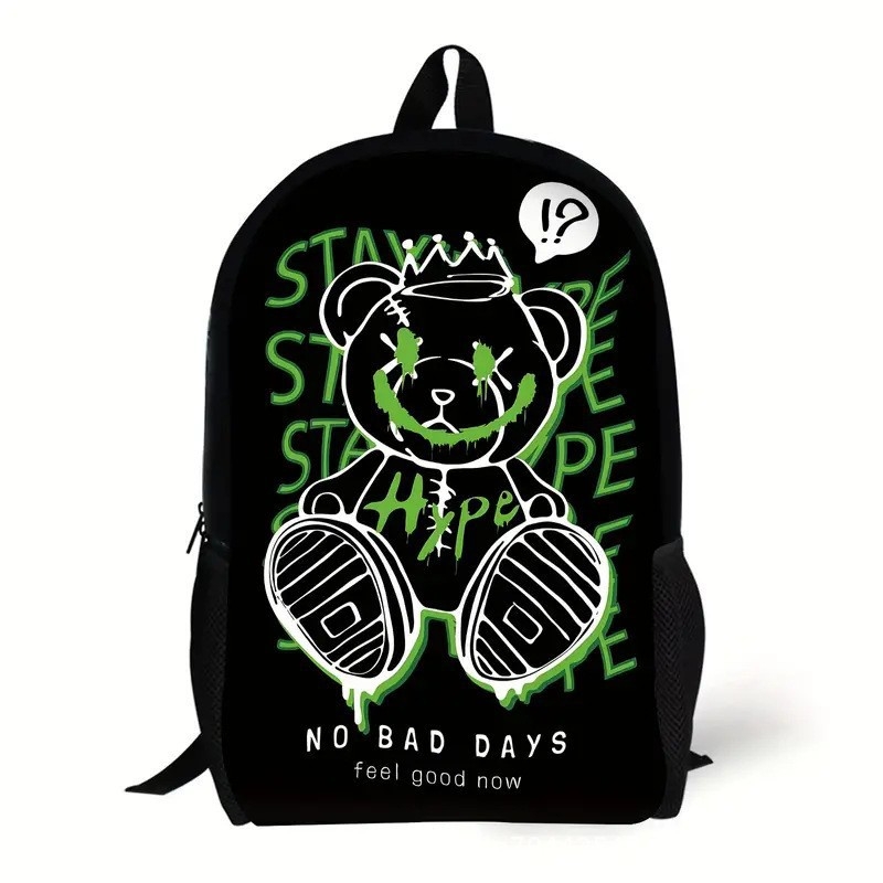 Παιδικές σχολικές τσάντες με κινούμενα σχέδια Cool Bear για παιδιά, σακίδια πλάτης για μαθητές δημοτικού, αναπνεύσιμα νάιλον σακίδια πλάτης, άλλα