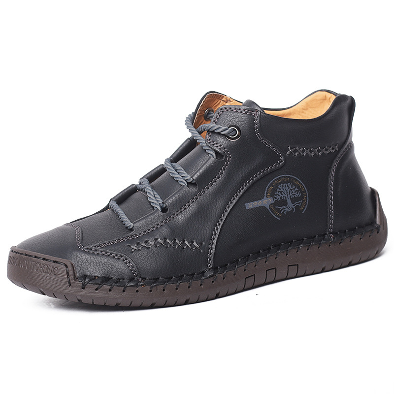 Pantofi sport pentru bărbați, de iarnă, în aer liber, cu bumbac, căptușiți cu fleece, cizme de zăpadă, căptușiți cu bumbac, căptușiți cu fleece, cizme căptușite cu bumbac, transfrontaliere, cizme căptușite cu un singur bumbac