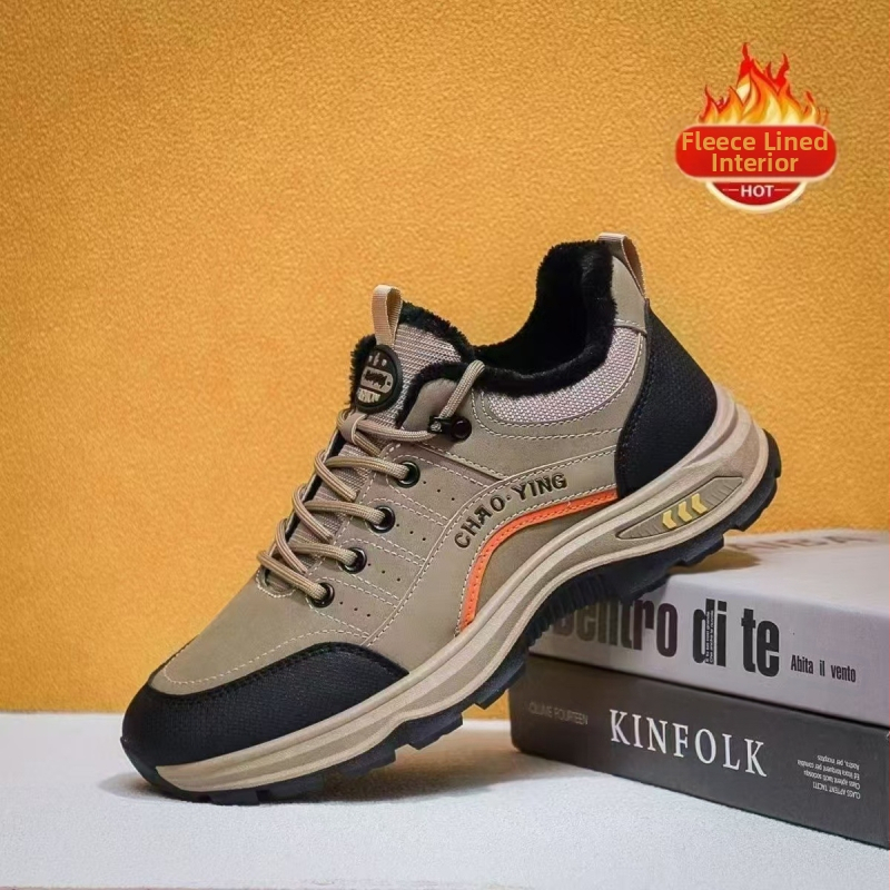 Ανδρικά παπούτσια με μαλακό πάτο και αντιολισθητικό πάτο 2024 φθινόπωρο και χειμώνα νέα αθλητικά παπούτσια ανθεκτικά στη φθορά αδιάβροχα παπούτσια ταξιδιού υπαίθρια παπούτσια ορειβασίας για προστασία από την εργασία