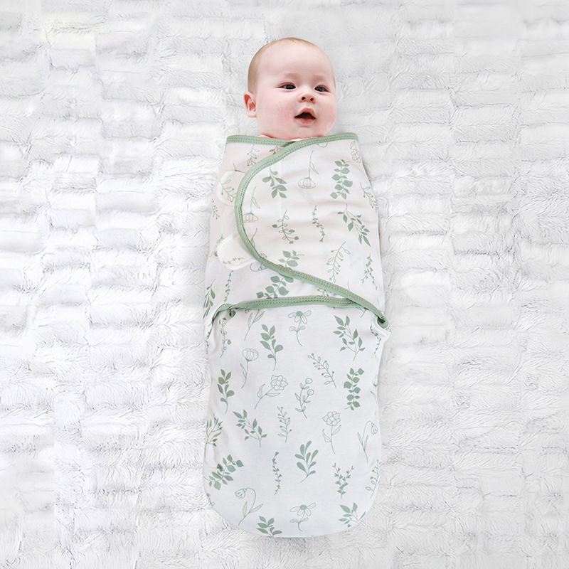 Pătură din bumbac pur pentru nou-născuți, de primăvară și de vară, respirabilă, anti-sărituri, înfășat, prosop, pătură pentru copii